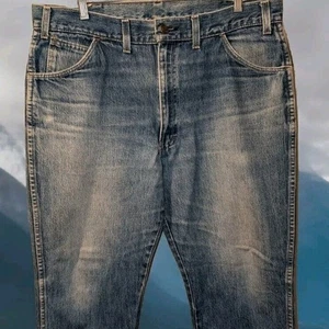 Saddle King Jeans Mens 36x28 Blue Vintage 5 Pocket Made in USA Inseam 100 Cotton - Picture 1 of 13