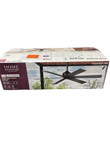 Home Decorators Cortaine 54in. Indoor/Outdoor Matte Black Ceiling Fan New (OPEN) - Picture 1 of 1
