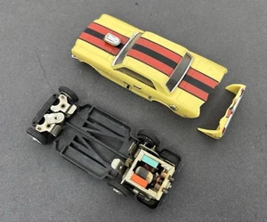 Ideal Motorific Ford Mustang Slot Car Yellow 1964 - Picture 1 of 6