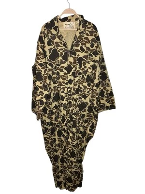 Vintage Duck Bay Coveralls Men's XL Camo Canvas 100% Cotton - Image 1 of 4