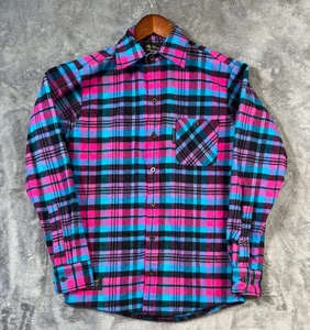 Camisa The Vermont Flannel Company Para Hombres XS Azul Rosa A Cuadros Abotonada Cabincore - Imagen 1 de 8