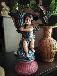 Cherub Krug Vase Dekor Engel Baby 11,25" H - Bild 1 von 10