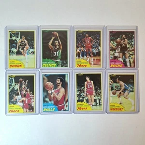 (8) Tarjetas de baloncesto Topps 1981-82 H.O.F.s - Bonito lote - ENVÍO GRATUITO - Imagen 1 de 5