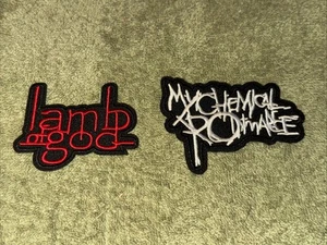 Vintage Lamb Of God & My Chemical Romance Sew On/Iron On Patches Unused New - Picture 1 of 6