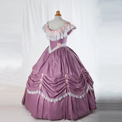 Vestido de baile gótico de la Guerra Civil de los años 60 Southern Belle princesa victoriana vestido de fiesta del té Foto 1 de 4