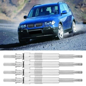 4pcs Metal Heater Glow Plugs For 3 5 6 7 Series X3 X5 X6 30 D 35 35d HEN - Picture 1 of 18