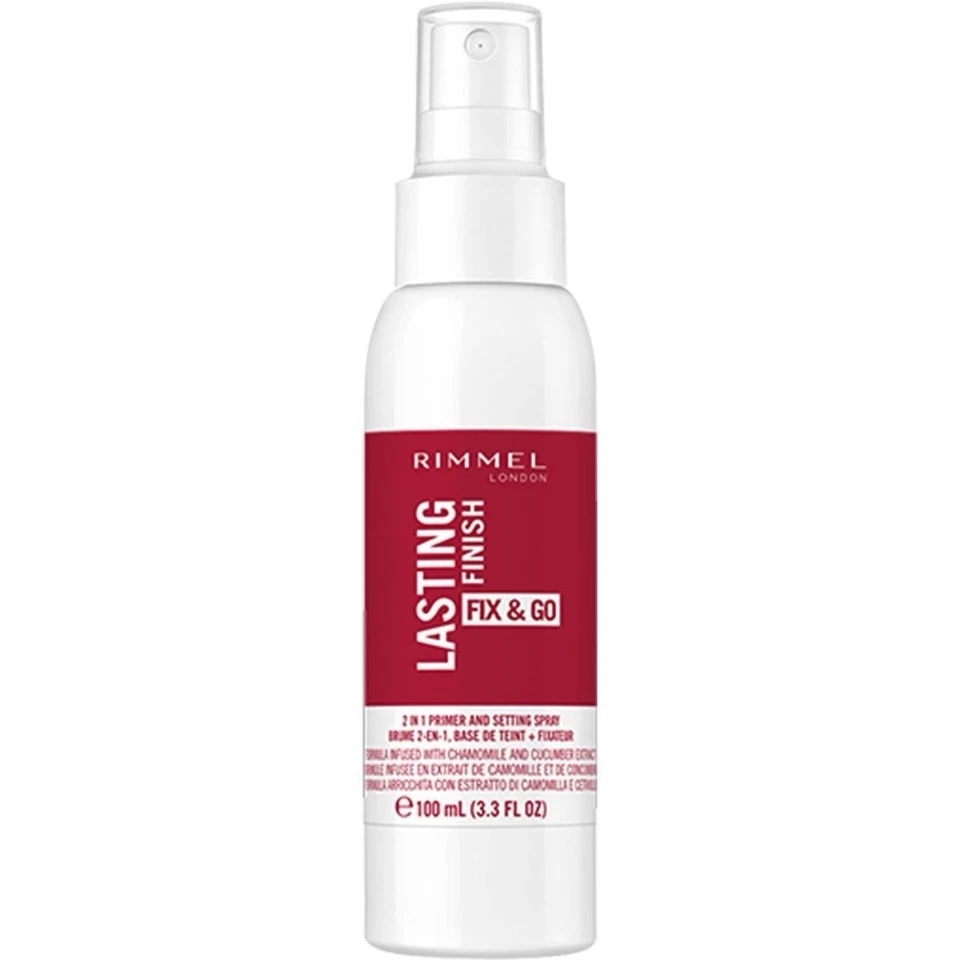 Rimmel London Lasting Finish Fix & Go 2 In 1 Primer And Setting Spray 100ml - Image 1 of 1