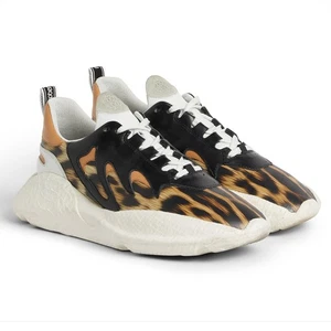 ROBERTO CAVALLI SNEAKERS JAGUAR PRINT V1PER ATHLETIC SHOES sz 38.5 8 US - Picture 1 of 19