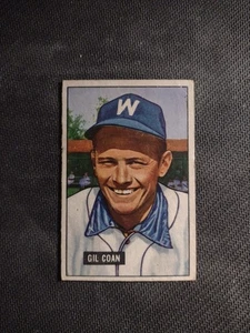 1951 Bowman #18 GIL COAN Washington Senators VG Item Q - Picture 1 of 2