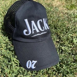 Cappello berretto da baseball Jack Daniels Old n. 7 marca Tennessee Whiskey nero con cinturino posteriore - Foto 1 di 4