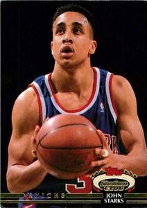 ✺Nuovo✺ 1992 NEW YORK KNICKS NBA Card JOHN STARKS Topps Stadium Club - Foto 1 di 3