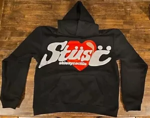 Felpa con cappuccio Stussy X CPFM pianta di cactus mercato delle pulci cuore uomo M | Felpa con cappuccio Stussy M - Foto 1 di 3