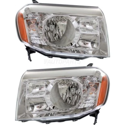 New Set of 2 Left & Right Headlight Lens And Housing Fits 2009-2011 Honda Pilot - Image 1 of 4