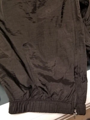 Calça esportiva masculina estilo bicicleta 4890 preta corta-vento jogger anos 90 DS nova com etiquetas vintage - Imagem 1 de 4