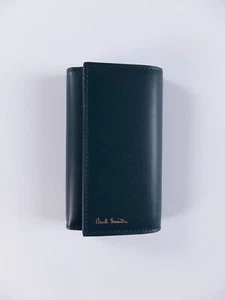 PAUL SMITH Mainline Cuero Verde Llavero Porta Llaveros con Interior Clásico Rayas - Imagen 1 de 11