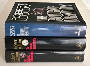 The Bourne Trilogy, Identity, Supremacy, Ultimatum Robert Ludlum HC/DJ 1st/1st - Picture 1 of 16