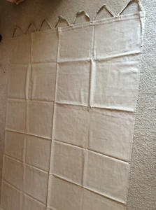 Pottery Barn Pole Top Loops 96" Long 54" Wide 55 % Linen Tan Not Lined Set - Picture 1 of 12