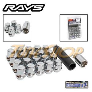 RAYS VOLK RACING 17 HEX WHEELS LOCK LUG NUTS 12X1.25 1.25 ACORN RIMS CHROME S - Picture 1 of 2