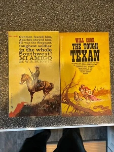 2 Vintage WESTERN PAPERBACKS , early 60's - Picture 1 of 4