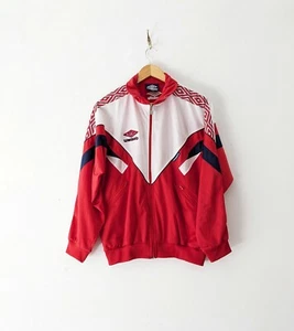 Umbro vintage retro 90s boys size 16 long sleeve track jacket embroidered logo - Imagen 1 de 5