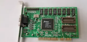 Trident TGUI 9440 PCI 1MB VGA Video Card for DOS Retro Gaming used working #X69 - Picture 1 of 6