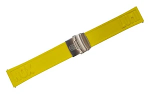 Genuine Luminox Watch Band Strap 24mm EPDM Yellow Steel 3050/3080/3150/4200/8800 - Picture 1 of 3