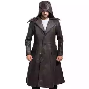 Jacob Frye Assassin's Creed Syndicate braun Leder langes Kostüm Trenchcoat - Bild 1 von 6