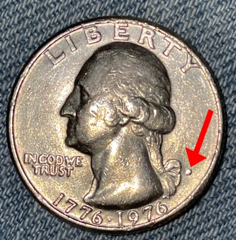 Rare 1776-1976 Bicentennial Quarter D FILLED Error in Extremely Fine Condition! Cover