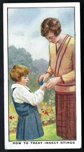 BRITISH AMERICAN (PRINTED) - SAFETY FIRST - #10 HOW TO TREAT INSECT STINGS - Picture 1 of 2