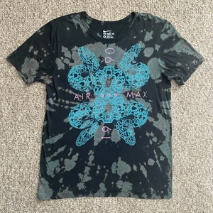 Nike Air Max Mamba T Shirt Mens Medium Black Custom Bleached Short Sleeve Snake - Picture 1 of 9
