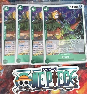 4x One Piece OP08-030 R Pedro - Foil - English - Playset - TCG - NM/M - Picture 1 of 1