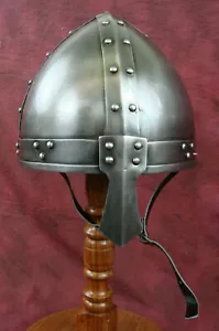 Casco nasal Caballero medieval LARP Recreación Guerrero réplica Casco de cosplay - Imagen 1 de 6
