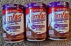 3 Canisters Slim Fast Advanced Nutrition Smoothie Mix Creamy chocolate 