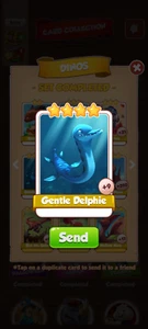 Gentle Delphine Coin Master Rare Card *Fast Delivery* 24/7 - Picture 1 of 1