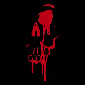 Calcomanía de vinilo pegatina de vinilo Gore horror coche camión ventana pared portátil calavera sangrante. - Imagen 1 de 6