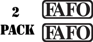FAFO Decal Patriotic Sticker FAAFO F* Around Find Out 2nd Amendment Molon Labe - Picture 1 of 2