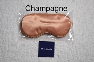 Schlafmaske Seide Champagnerfarbe Augenkissen mit verbundenen Augen Schlafhilfe von ByeBlueLite - Bild 1 von 1