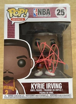 RARE! Kyrie Irving AUTO SIGNED Cavaliers Vaulted Basketball Funko Pop 25 JSA COA - Image 1 of 4