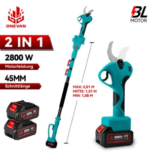 Cesoia telescopica a batteria 45 mm cesoia da giardino seghetto alternativo per batteria Makita18V - Foto 1 di 13