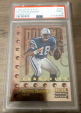 PEYTON MANNING 1998 LEAF ROOKIES & STARS LONGEVITY #/50 RC PSA 9 only 1 higher