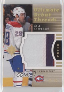 2007 Ultimate Collection Debut Threads /50 Kyle Chipchura #DT-KC Rookie Patch RC