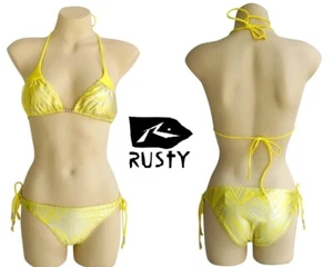 Rusty Surf Bikini Size AU 10 Two Piece Set Yellow Zest Swimwear RRP$80 - Bild 1 von 4