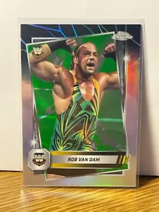 2025 Topps Chrome WWE #163 Rob Van Dam Neon Green & Black Refractor - Legend - Picture 1 of 2