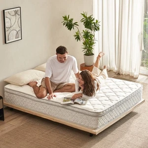 Colchón tamaño doble en una caja 12 pulgadas híbrido gel espuma viscoelástica bolsillo cama de resorte - Imagen 1 de 8