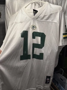 Green Bay Packers Aaron Rodgers Jersey Youth Extra Large White Football NFL Team - Picture 1 of 6