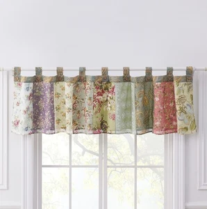 Groenlandia Home Blooming Prairie Autentica Patchwork Tab Top Finestra Valance 84... - Foto 1 di 5