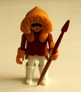 Lote De Colección Playmobil Esquimal Hombre con Lanza Figura Inuit Polar Ártico - Imagen 1 de 3