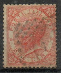 1863 REGNO D'ITALIA DLR TORINO N.T22 VALORE USATO - Picture 1 of 1