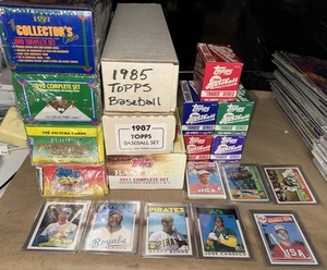 Lot Of Complete & Sealed Baseball Card Sets 1989 Upper Deck 1985 1987 Topps More - Picture 1 of 12