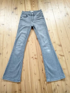 Only Flared mid waist Stretch Jeans Gr S/30 Kurzgröße grau - Bild 1 von 10